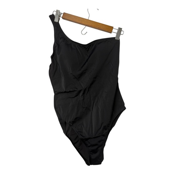 Andie Swim The Nantucket One Shoulder One‎ Piece Swim Suit in Black Medium NWT - Picture 3 of 10